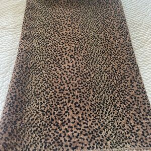 LEOPARD/CHEETAH FABRIC REMNANT PIECE APPROX 58" X 62"